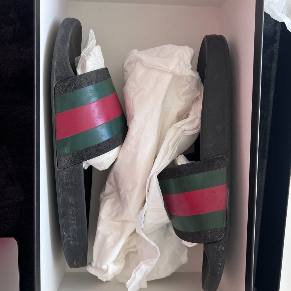 Gucci Slide Sandals Men size 10